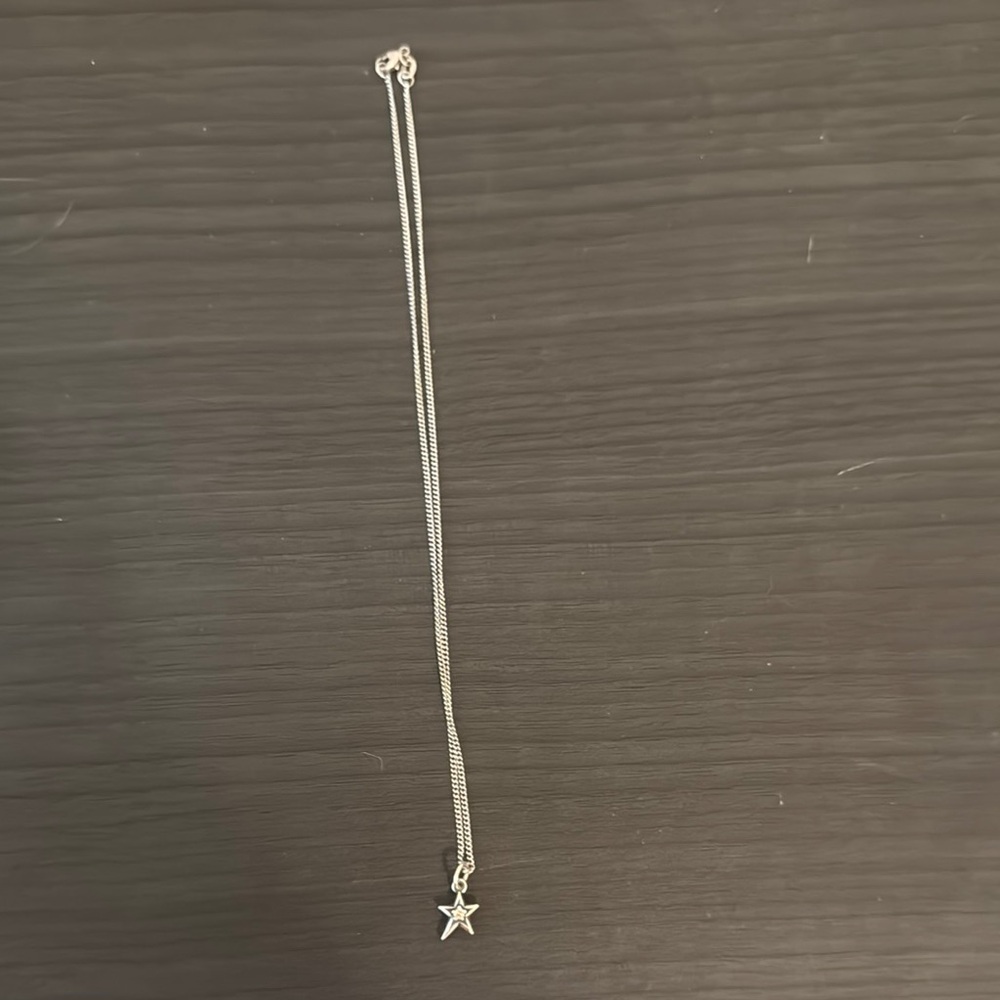 James Avery Silver Star Charm Necklace